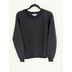 Emerson Fry 100% Wool Black Sweater Size Small Made In USA Tuckernuck Evereve S